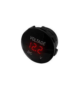 نمایشگر ولتاژ باطری خودرو با نور قرمز 12V-24V