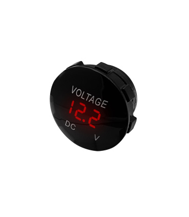 نمایشگر ولتاژ باطری خودرو با نور قرمز 12V-24V