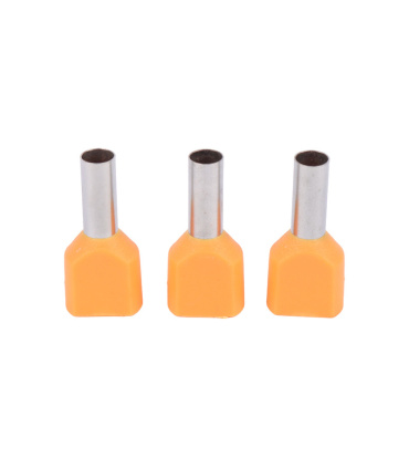 وایرشو دوبل روکش دار سایز 4 بسته 100 عددی Hyundai Electric مدل TE4010 نارنجی