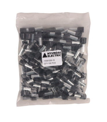 وایرشو روکش دار سایز 25 بسته 100 عددی Hyundai Electric مدل E25-16 مشکی