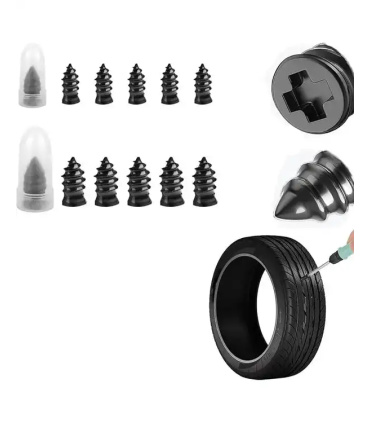 پیچ پنچرگیری لاستیک خودرو ست 10 عددی