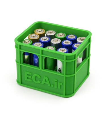 اورگانایزر باتری نیم‌قلمی AAA طرح جعبه نوشابه