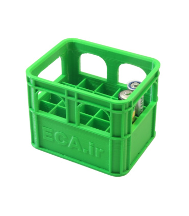 اورگانایزر باتری نیم‌قلمی AAA طرح جعبه نوشابه