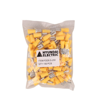سوکت سرسیم کولری Hyundai Electric بسته 100 عددی مدل FDD5.5-250