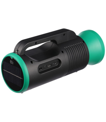 چراغ قوه شارژی و خورشیدی اسپیکردار Sing-E مدل ZQS1352 (مموری خور ، USB خور و بلوتوث دار)