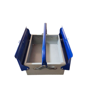 جعبه ابزار فلزی 30 سانت 1 طبقه تبریز ابزار غفاری مدل 301 آبی یا نارنجی