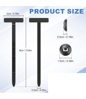 بست دکمه ای کمری پلاستیکی 9 سانتی BZD ( جایگزین خار های پلاستیکی )