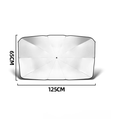 آفتابگیر خودرو مدل چتری همراه با کیف چرمی