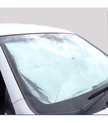 آفتابگیر خودرو مدل چتری همراه با کیف چرمی