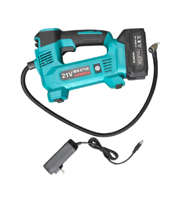 جعبه باز | پمپ باد شارژی 21 ولتی 4 آمپر بر ساعت راکیبا RAKIBA مدل RA4563 (باتری خراب)