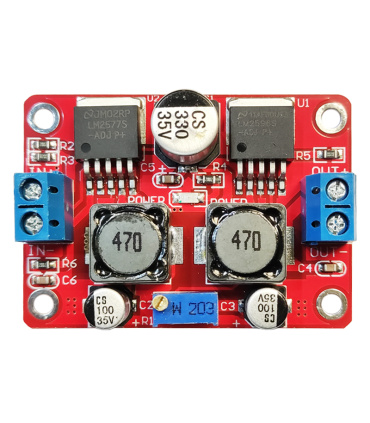 ماژول تغذیه DC-DC افزاینده و کاهنده ولتاژ LM2596-LM2577