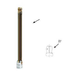 رابط واسطه کمک بکس لغلغه ای 10 اینچ / 25 سانت درایو 3/8 دیانکو مدل VA38