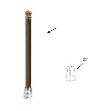 رابط واسطه کمک بکس لغلغه ای 10 اینچ / 25 سانت درایو 3/8 دیانکو مدل VA38