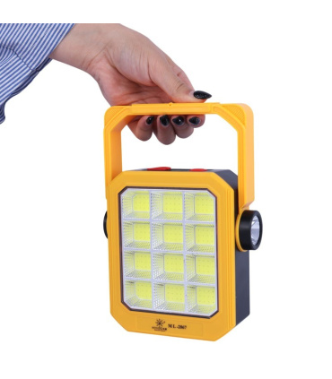 پروژکتور سیار شارژی و پاور بانک خورشیدی Solar LED Light ML-2867B