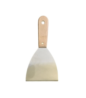 کاردک 4 اینچ / 10 سانت دسته چوبی لبه دار با کیفیت بالا