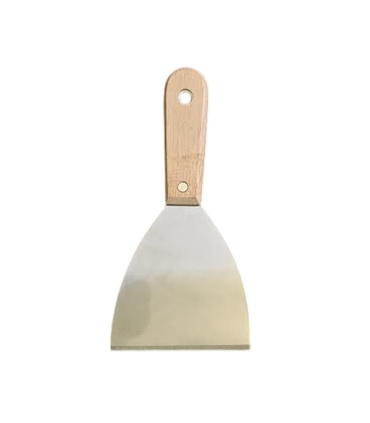 کاردک 4 اینچ / 10 سانت دسته چوبی لبه دار با کیفیت بالا