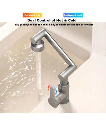 شیر آب اهرمی حرفه ای 540 درجه سر تاشو مدل WATER TAP