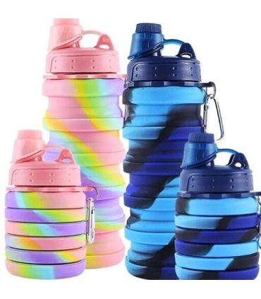 قمقمه تاشو مدل سیلیکونی 500 میلی لیتر