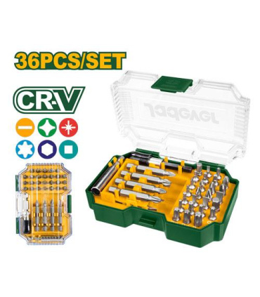 جعبه بیت و سری پیچ گوشتی 36 عددی سایز 1/4 جادور JADEVER مدل JDBS3B36