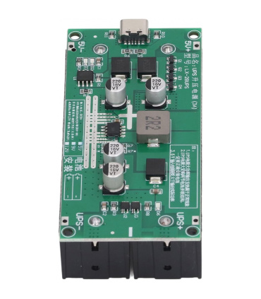 ماژول UPS با خروجی 12 ولت 3 آمپر DC با شارژر 2 سل 18650 ورودی USB TYPE C مدل LX-2BUPS