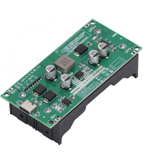 ماژول UPS با خروجی 12 ولت 3 آمپر DC با شارژر 2 سل 18650 ورودی USB TYPE C مدل LX-2BUPS