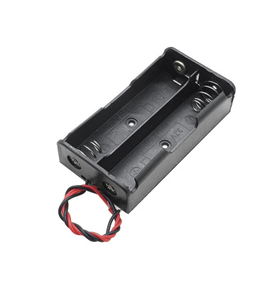 جا باتری / باطری لیتیومی دوتایی 18650 مشکی