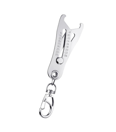 گیج اندازه گیری سایز آچار خوری مهره و پیچ مدل جا کلیدی