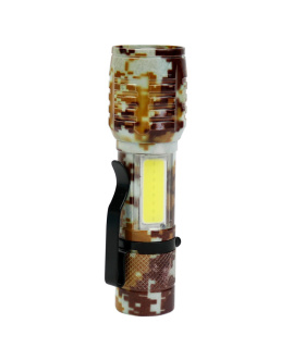 چراغ قوه پلیسی Flashlight COB+XPE LED چریکی