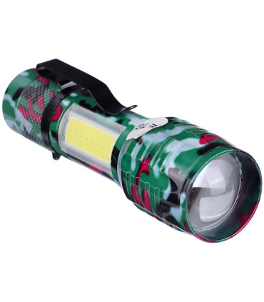 چراغ قوه پلیسی Flashlight COB+XPE LED چریکی
