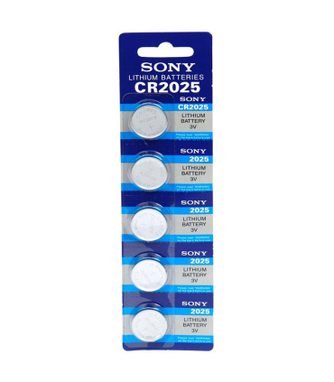 باتری سکه ای سونی CR2025 بسته 5 عددی