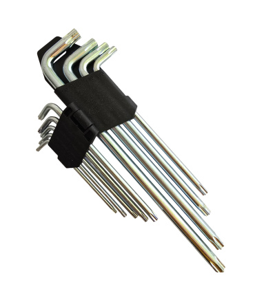 آچار آلن بلند ستاره T روکارتی کمری 9 عددی XINGLOG مدل LONG