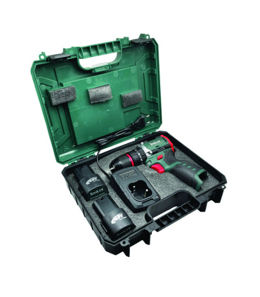 دریل شارژی چکشی دو باتری 16.8 ولت تولیکس TOOLIX مدل TX-2418BR کیف BMS و لوازم