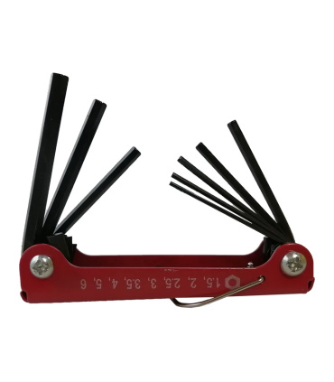 آچار آلن شش گوش H چاقویی تاشو 8 عددی اسکای SKY مدل ST-2201B