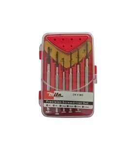 مجموعه 6 عددی پیچ گوشتی ساعتی میتاتولز MITA TOOLS مدل CR6