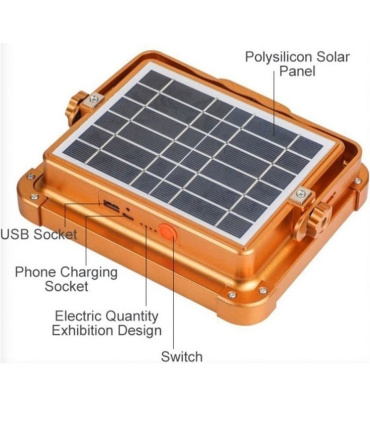 پروژکتور شارژی خورشیدی 100 وات پنل بزرگ مدل TAP FOG 600W