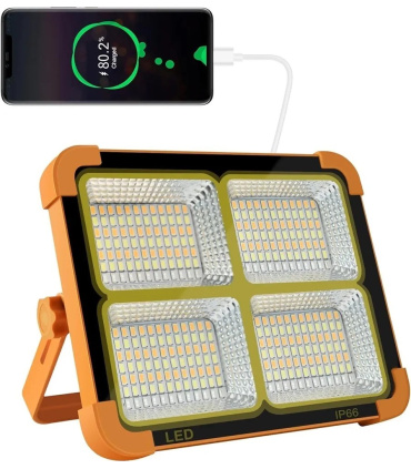 پروژکتور شارژی خورشیدی 100 وات پنل بزرگ مدل TAP FOG 600W