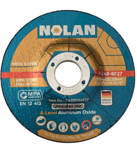 صفحه ساب آهن مینی فرز سایز 115 نولان NOLAN مدل A24R-BF27