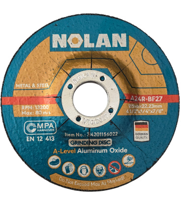 صفحه ساب آهن مینی فرز سایز 115 نولان NOLAN مدل A24R-BF27