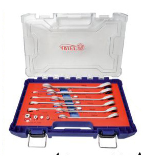 جعبه آچار 4+10 عددی یکسر رینگی جغجغه ای ضامندار با مبدل سه درایو آریل ARIEL مدل ARAG1401 ضمانت تعویض و استاندارد آلمان