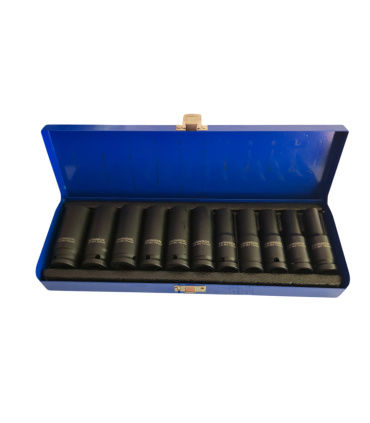 جعبه بکس بلند 11 پارچه فشارقوی 10تا24 درایو 1/2 اینچ هانسول HANSOL مدل HS11 جنس CR-MO