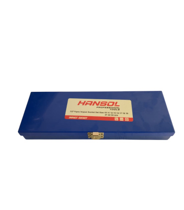 جعبه بکس بلند 11 پارچه فشارقوی 10تا24 درایو 1/2 اینچ هانسول HANSOL مدل HS11 جنس CR-MO