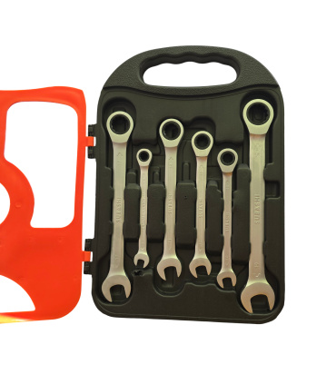 ست آچار 7 عددی یکسر رینگ جغجغه ای سوباشی SUBASHI مدل CRV