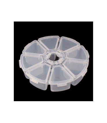 جعبه ارگانایزر قطعات 8 خانه گرد