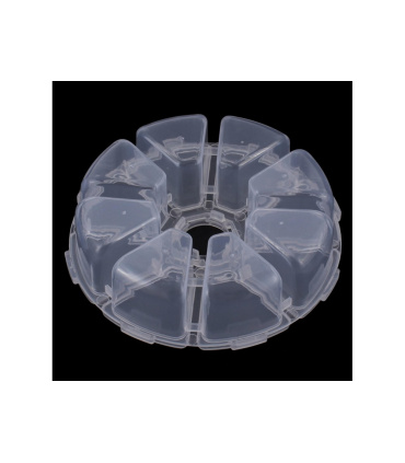 جعبه ارگانایزر قطعات 8 خانه گرد