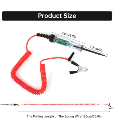تستر ولتاژ خودرویی 5تا120 ولت DC با تشخیص پلاریته JCBA (کارتن کاهی)