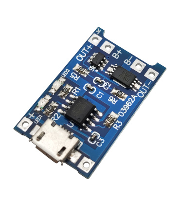 ماژول شارژر باطری لیتیومی TP4056 با ورودی MICRO USB