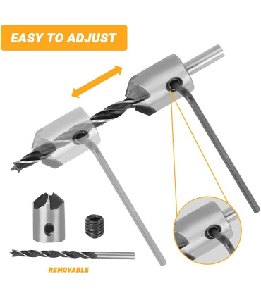 مجموعه 26 عددی ست مته کاجی ، خزینه چوب و آهن ، دوبل زن چوب بهمراه سنبه نشان اتومات مکسین MAXIN مدل MA26
