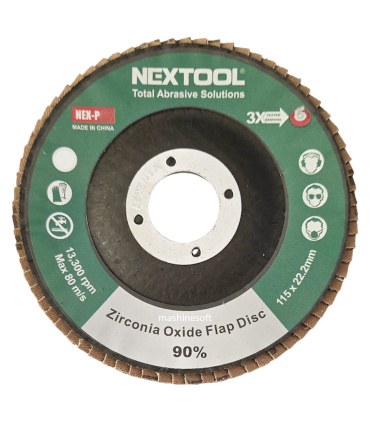 سنباده فلاپ سایز 115 دیسکی گرید P100 نکستول NEXTOOL مدل NEX-P100