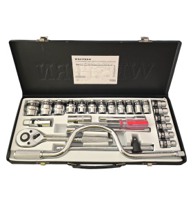 جعبه بکس 2+25 پارچه حرفه ای درایو 1/2 اینچ وسترن WESTERN مدل 2+WSN-25S