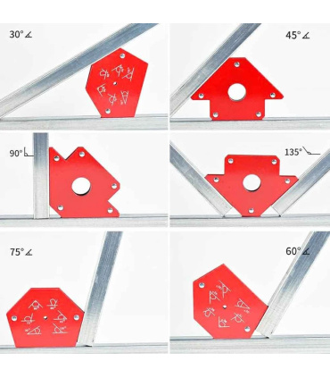 مجموعه 6 عددی گونیا مگنتی ( آهنربایی ) جوشکاری باس BOSS مدل JT-6